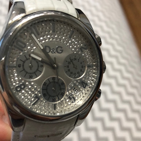 Dolce & Gabbana white genuine leather watch. - Picture 5 of 5